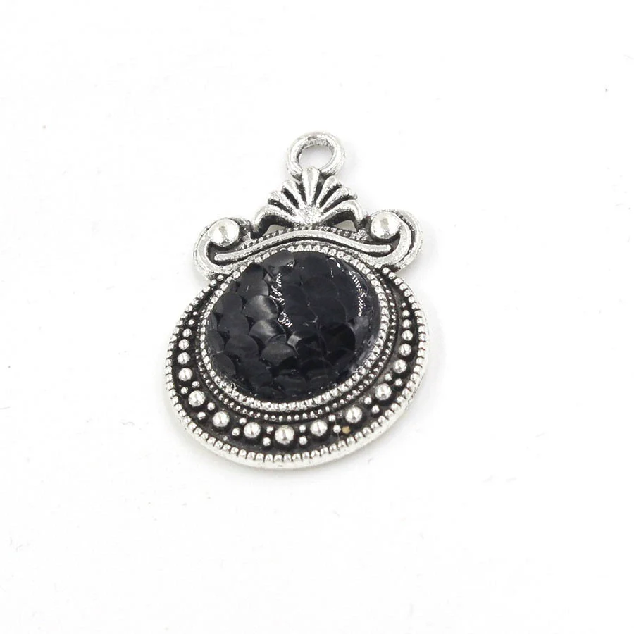 Alloy Ocean Moon Fish Scale Pendant Jewelry Accessories Electroplated With Round Pattern - Image 14