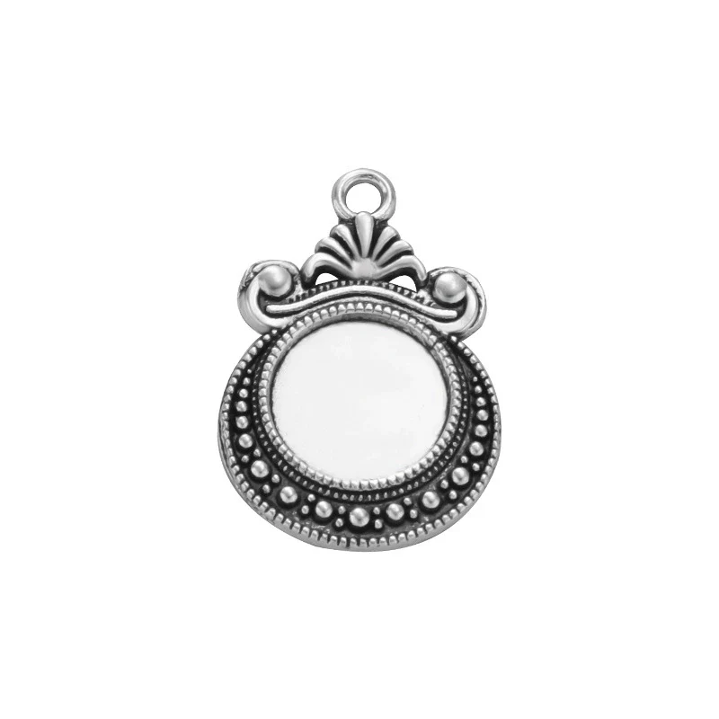 Alloy Ocean Moon Fish Scale Pendant Jewelry Accessories Electroplated With Round Pattern - Image 16
