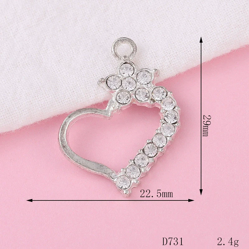 Alloy Phone Shell Jewelry Accessories With Love Peach Heart Design And Electroplating Treatment - Image 14