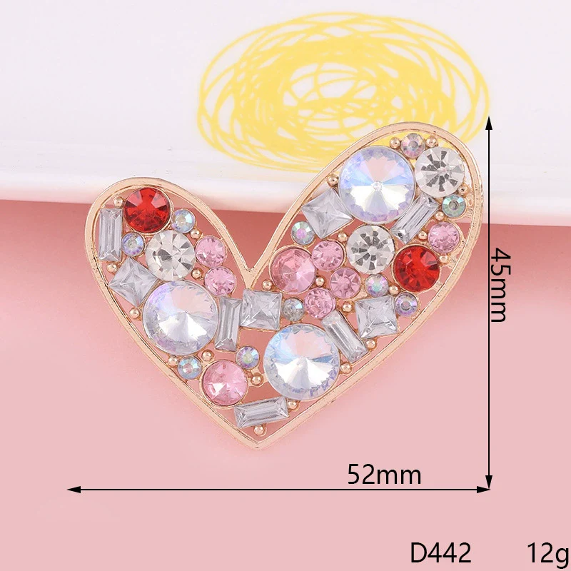 Alloy Phone Shell Jewelry Accessories With Love Peach Heart Design And Electroplating Treatment - Image 2
