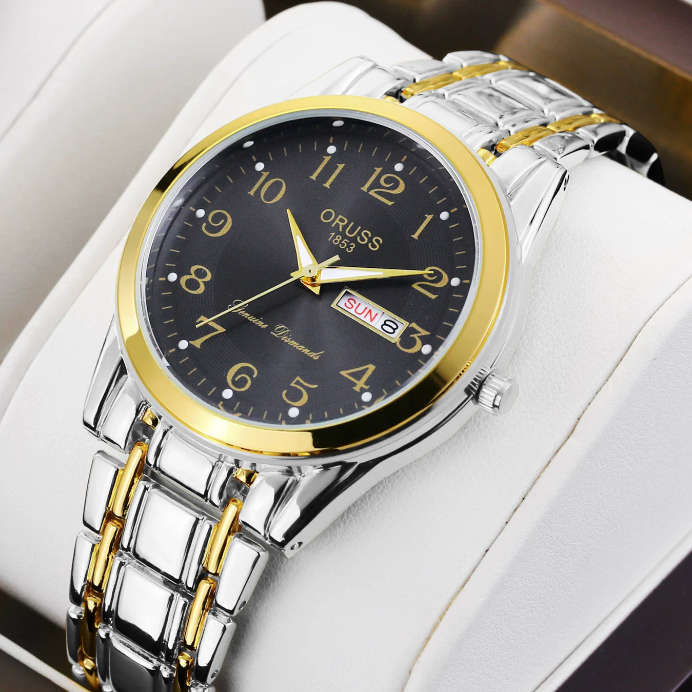 Alloy Quartz And Mechanical Men's Rectangle Waterproof Luminous Watch With Mineral Strengthened Glass Mirror And Stainless Steel Single Folding Buckle - Image 3
