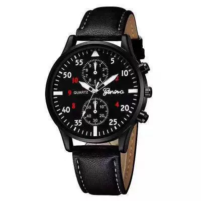 Alloy Round Dial Men's Quartz Watch With Imitation Leather Strap And Stainless Steel Clasp Luminous Leisure Style