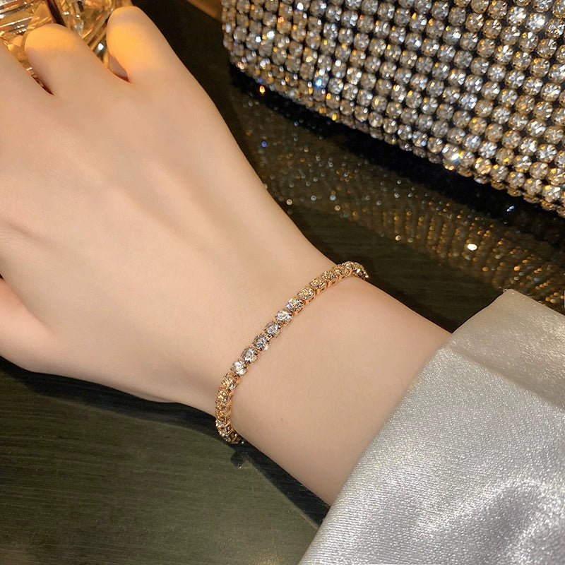 Alloy Silver Electroplated Heart Star Geometric Women's Bracelet With Zircon Pearl - Image 10