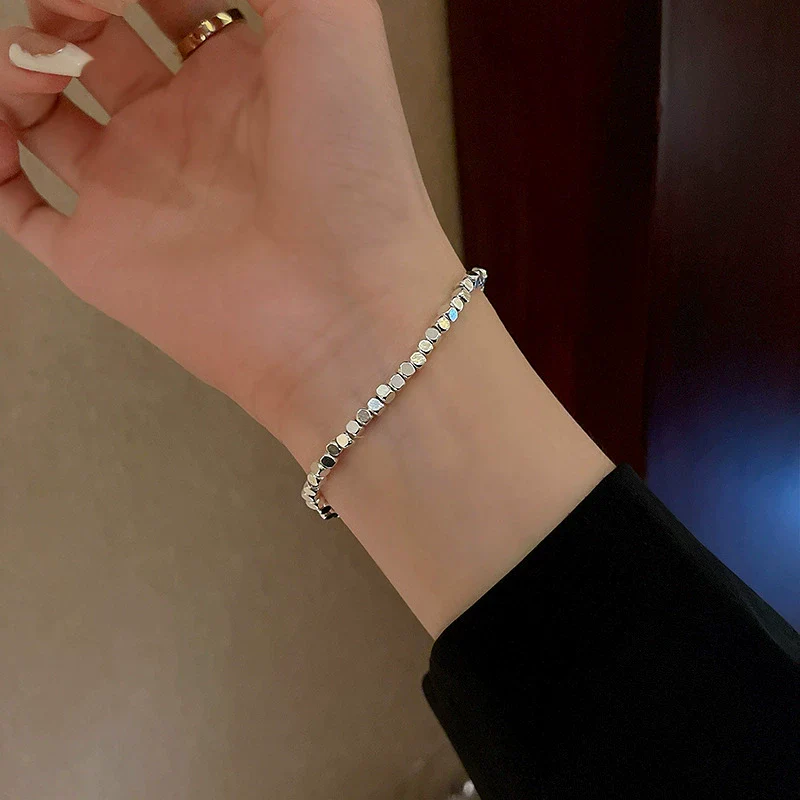 Alloy Silver Electroplated Heart Star Geometric Women's Bracelet With Zircon Pearl - Image 27
