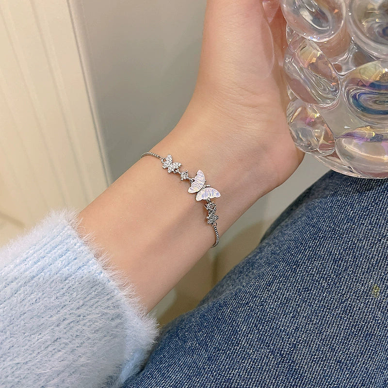 Alloy Silver Electroplated Heart Star Geometric Women's Bracelet With Zircon Pearl - Image 33