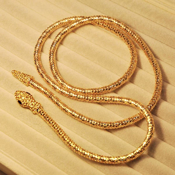 Alloy Snake Bone Chain Jewelry With Rhinestone Pendant And Diamond Design For Men Featuring Animal And Zodiac Patterns Hiphop Style - Image 5
