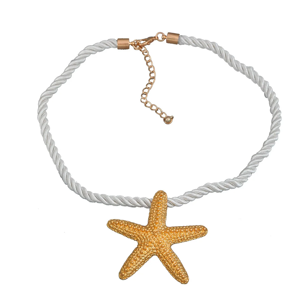 Alloy Starfish Pendant Necklace For Women Electroplated Ocean Animal Style - Image 5