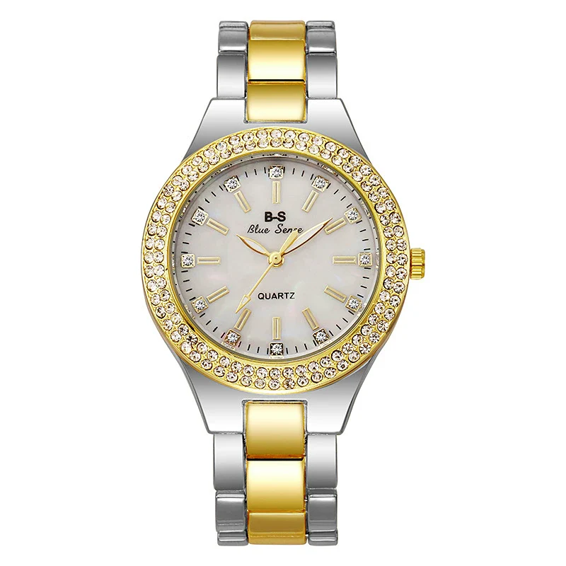 Alloy Steel Strip Quartz Women's Watch Diamondencrusted Fashion Elegant Round - Image 8