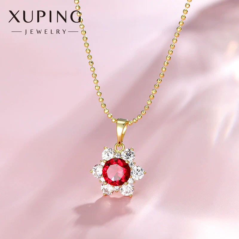 Alloy Sunflower Pendant Necklace With Ball Chain And Electroplating Treatment - Image 3