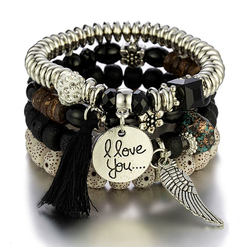Alloy Tassel Wings Pendant Ladies Bracelet Fashion Style - Image 11