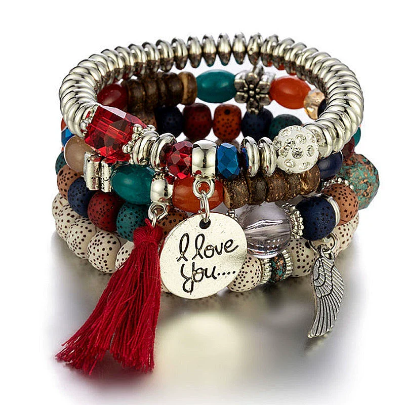 Alloy Tassel Wings Pendant Ladies Bracelet Fashion Style - Image 16
