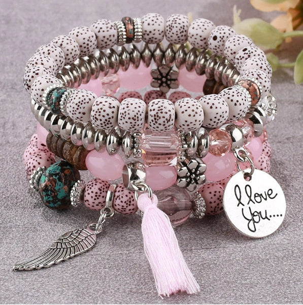 Alloy Tassel Wings Pendant Ladies Bracelet Fashion Style - Image 3