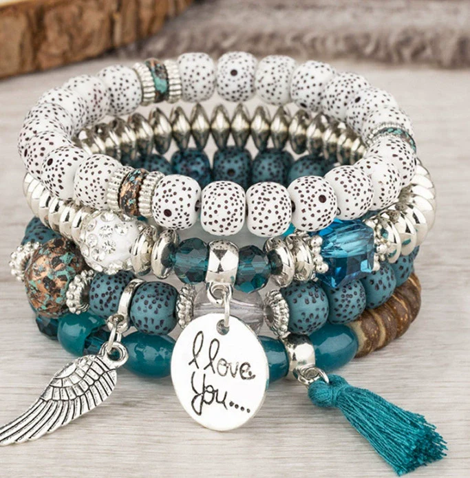 Alloy Tassel Wings Pendant Ladies Bracelet Fashion Style - Image 6