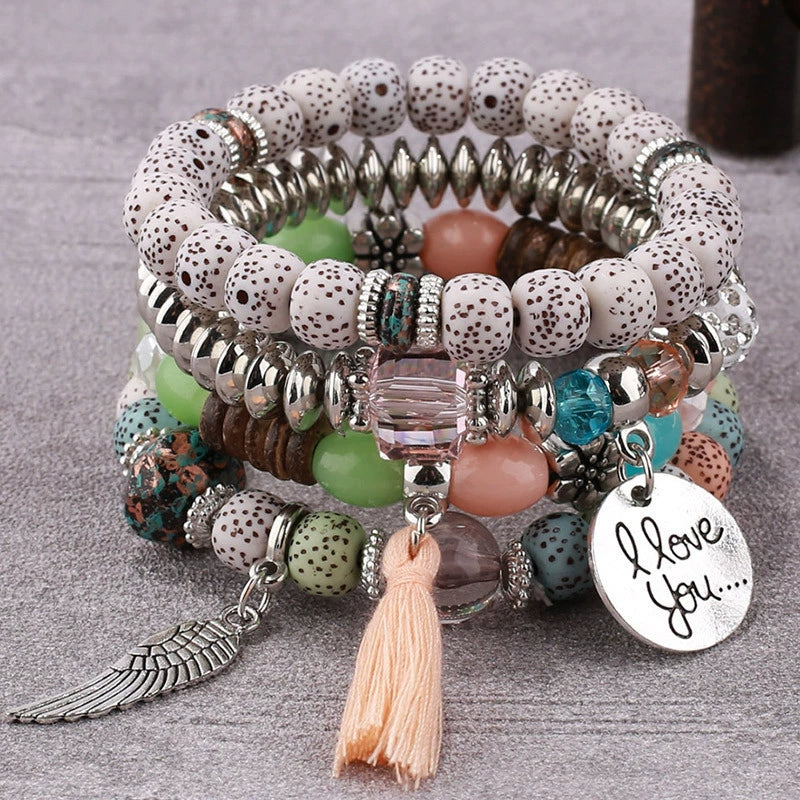 Alloy Tassel Wings Pendant Ladies Bracelet Fashion Style - Image 8
