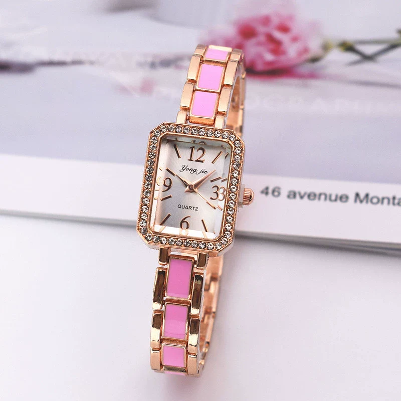 Alloy Women's Bracelet Watch Square Rectangle Casual Style - Image 2