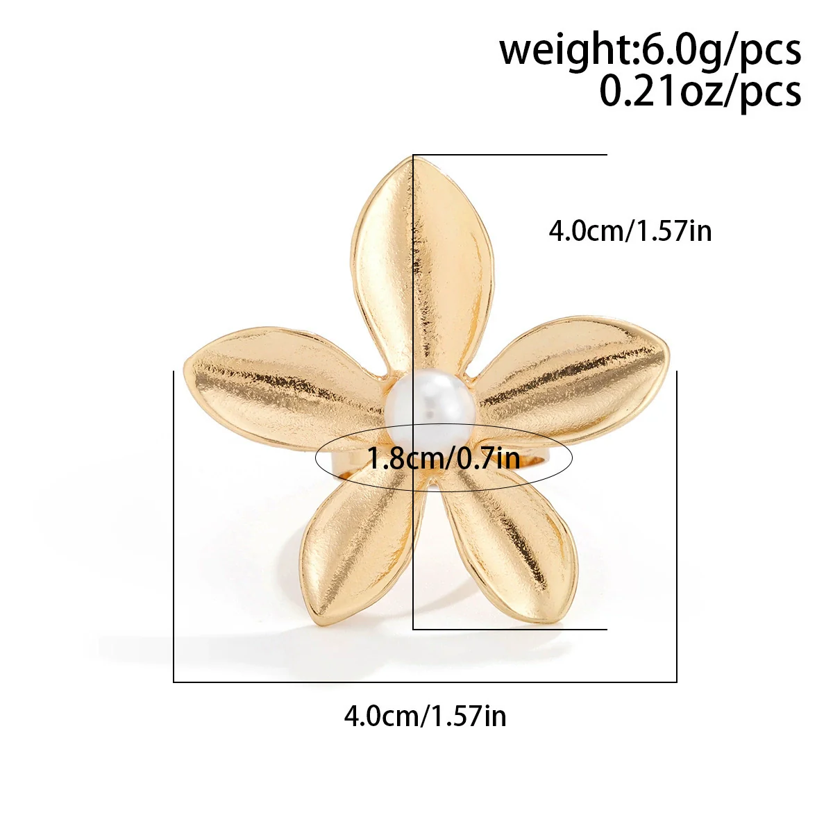Alloy Women's Fashion Ring With Bow And Geometric Pattern Irregular Water Drop Shape Electroplated - Image 5