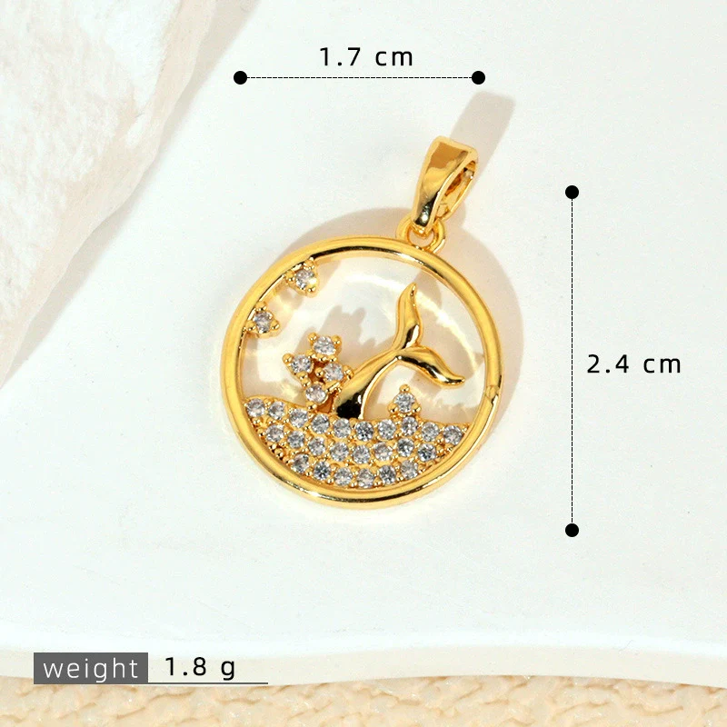 Animal Style Copper Electroplated Sea Life Pendant Necklace Bracelet Earrings Accessories - Image 12