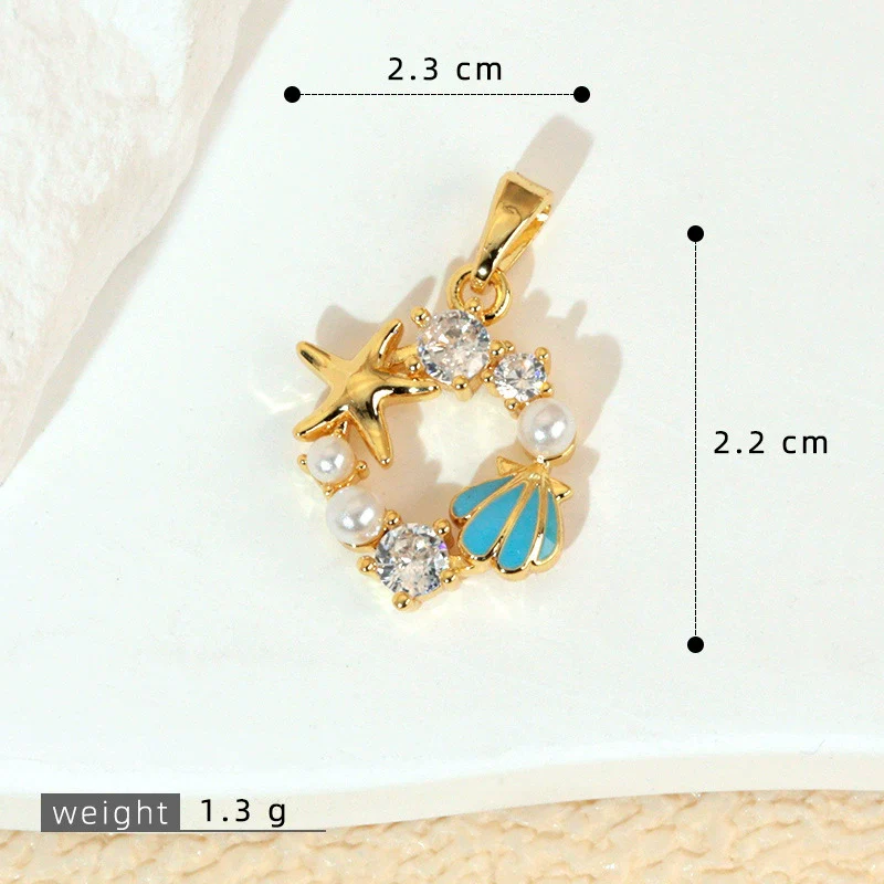 Animal Style Copper Electroplated Sea Life Pendant Necklace Bracelet Earrings Accessories - Image 15