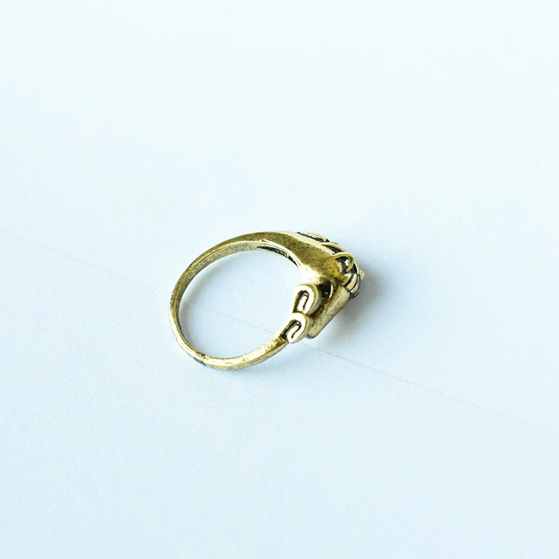Animal Zodiac Alloy Ring With Cartoon Characters Oil Treated Unisex Jewelry - Image 6