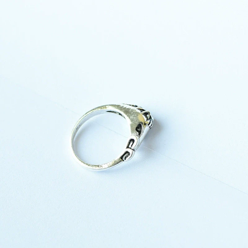 Animal Zodiac Alloy Ring With Cartoon Characters Oil Treated Unisex Jewelry - Image 7