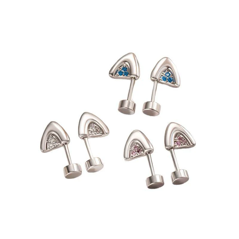 Animal Zodiac Style Metal Electroplated Kitten Ear Titanium Steel Ear Bone Nail Women's Earrings - Image 5