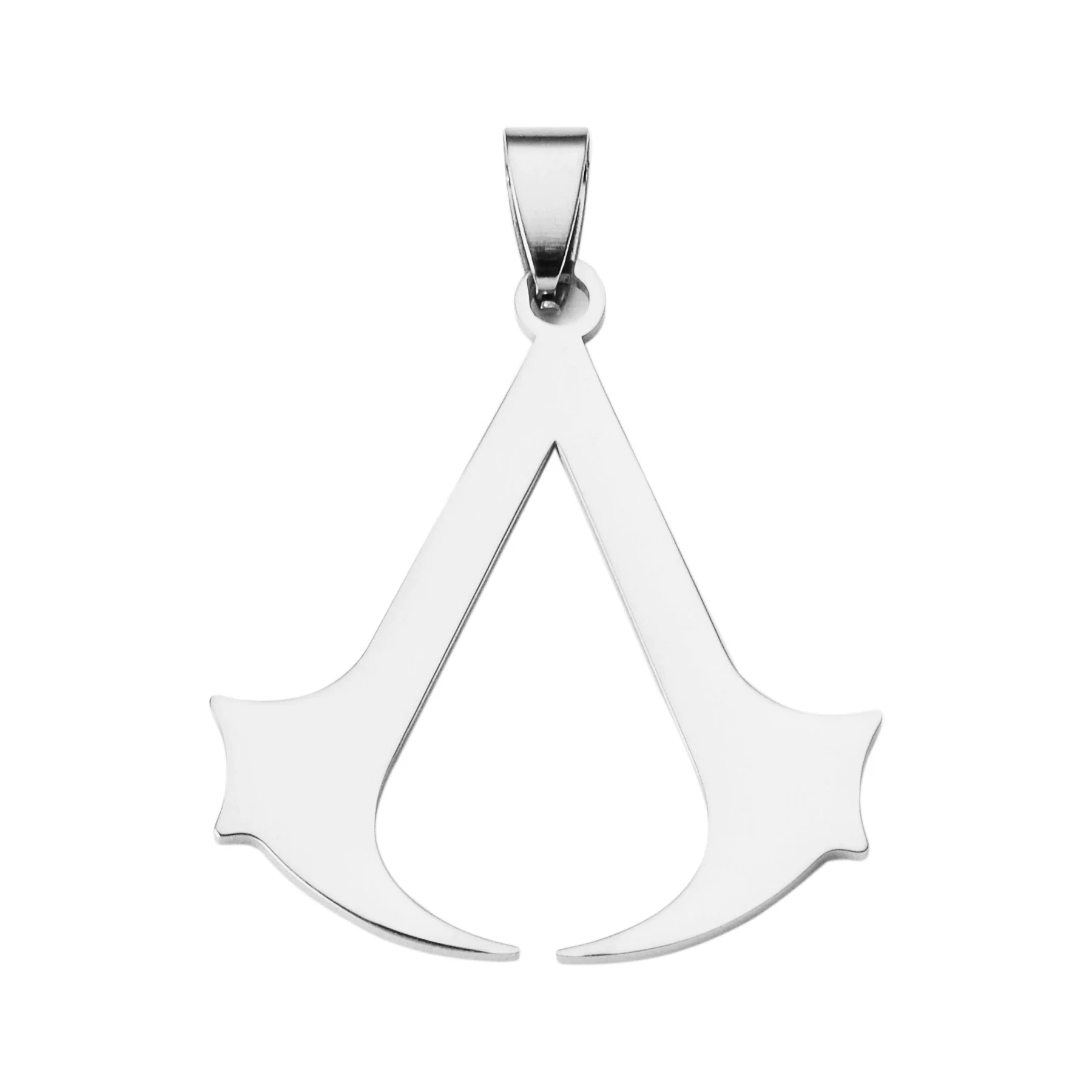 Anime Assassin's Creed Stainless Steel Sickle Military Pendant With Sweater Chain Electroplated - Image 5