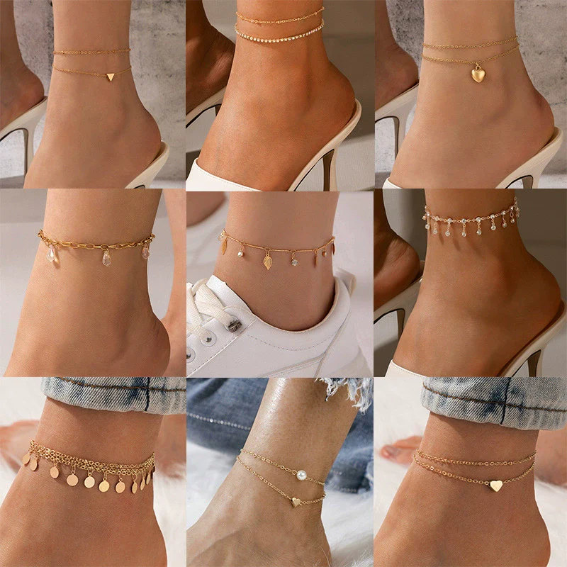 Anklet Alloy Geometric Simple Unisex