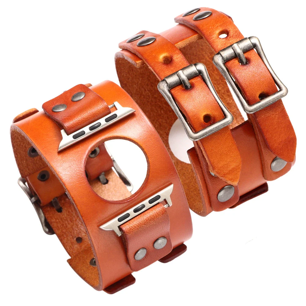Apple Watch Strap Genuine Leather Retro Highend Allmatch Style