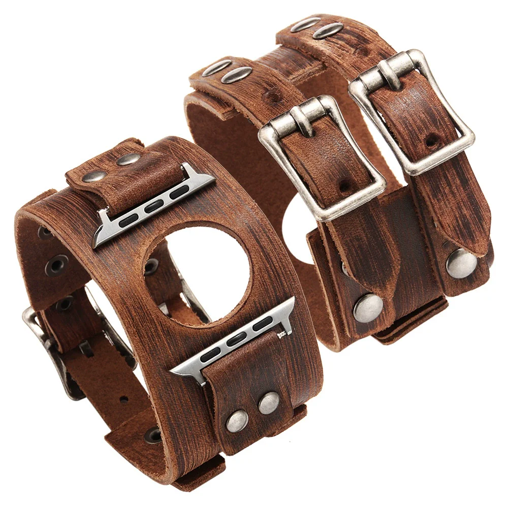 Apple Watch Strap Genuine Leather Retro Highend Allmatch Style - Image 2