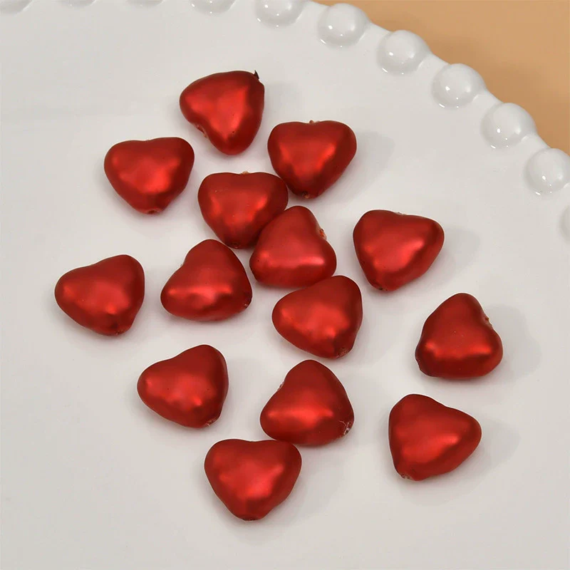 Baroque Style Love Heart Plastic Resin Imitation Shell Pearl Handmade Electroplated Ear Jewelry Accessories Material - Image 6