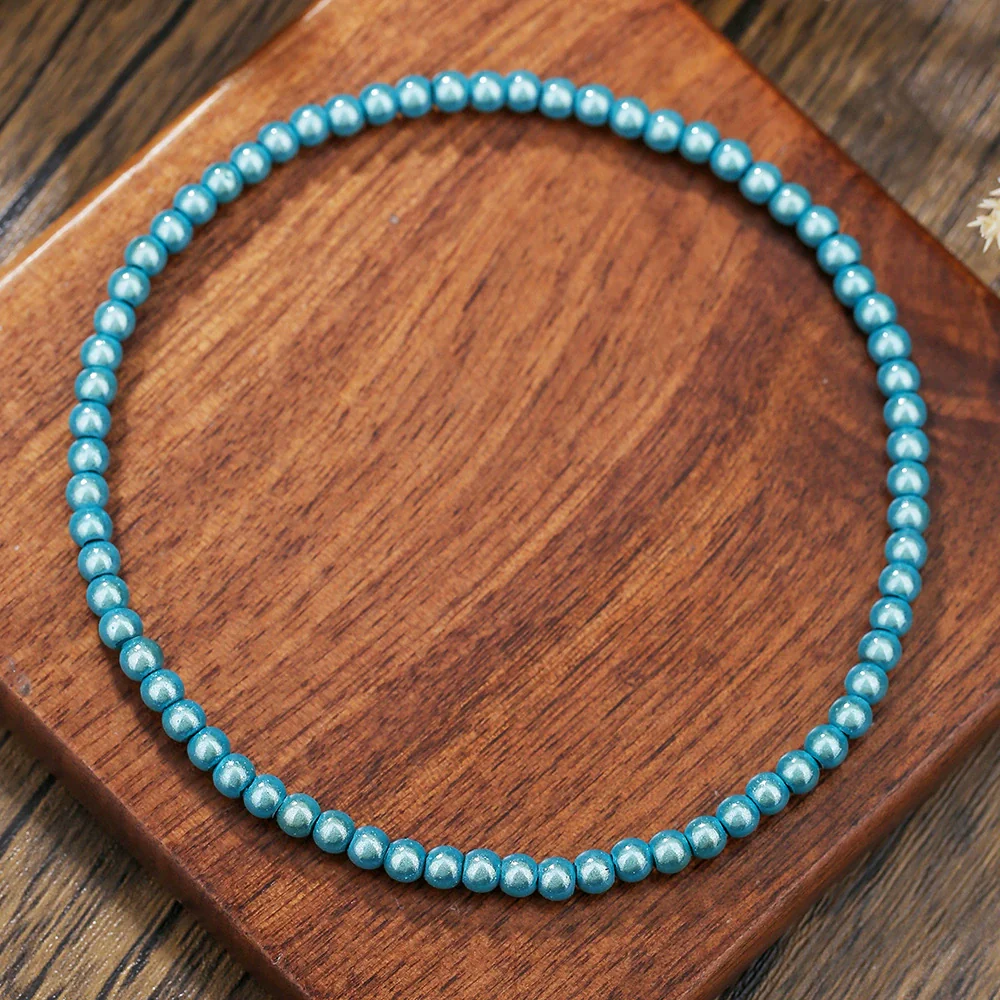 Beaded Anklet Geometric Style Women's Colorful Beads Bohemian Simple - Image 6