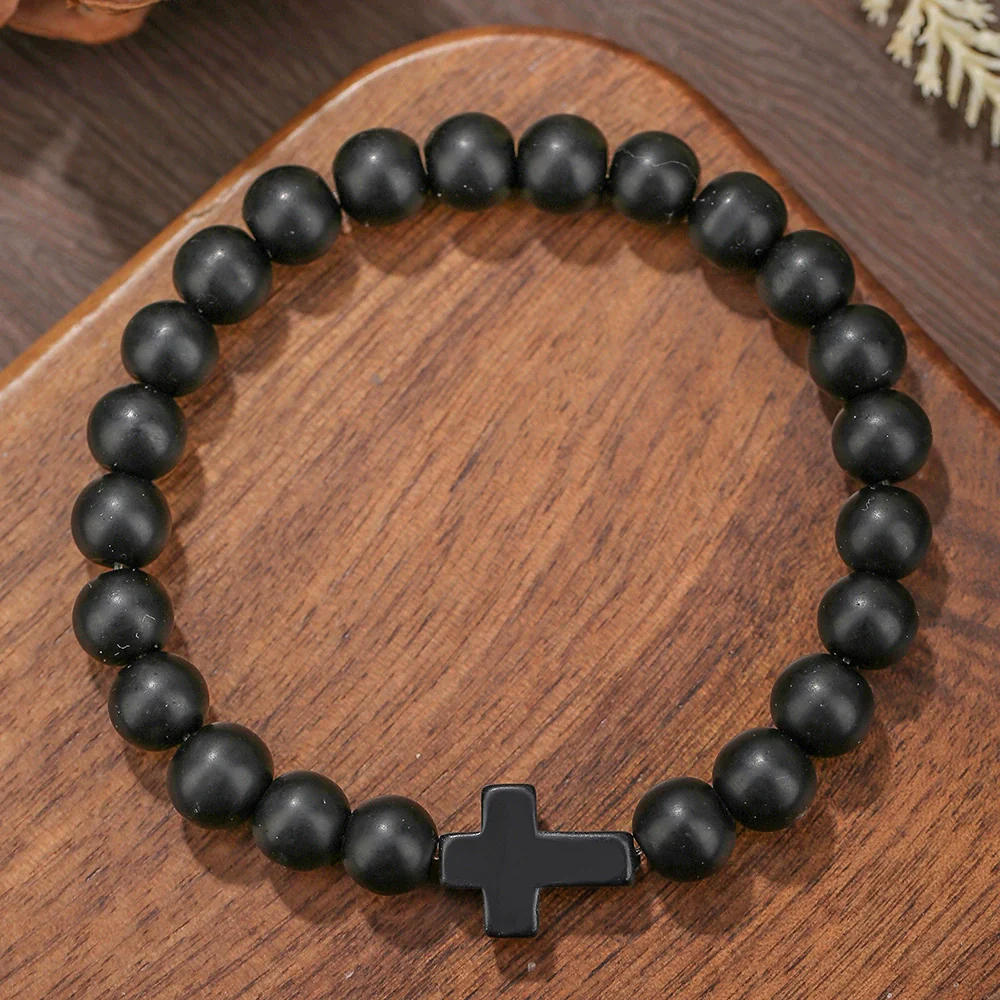 Beaded Bracelet Stone Geometric Manual Unisex Jewelry - Image 10