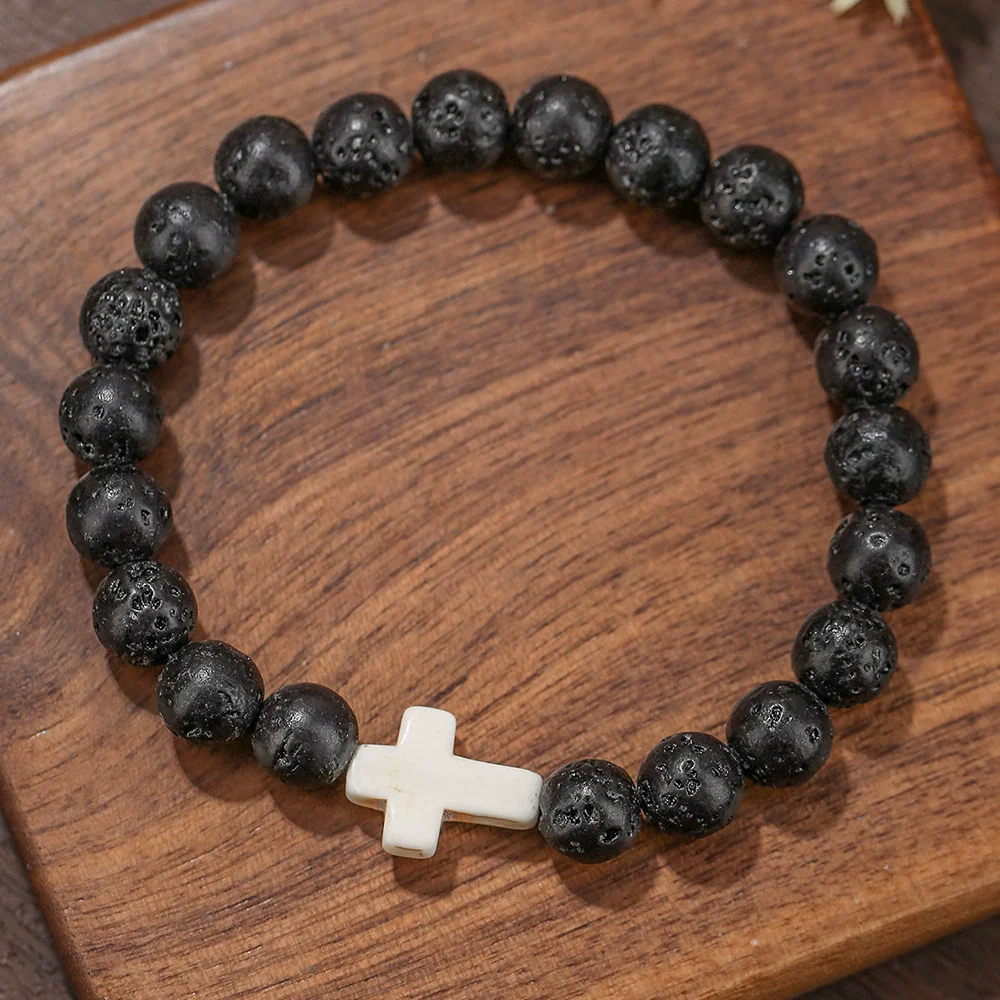 Beaded Bracelet Stone Geometric Manual Unisex Jewelry - Image 11