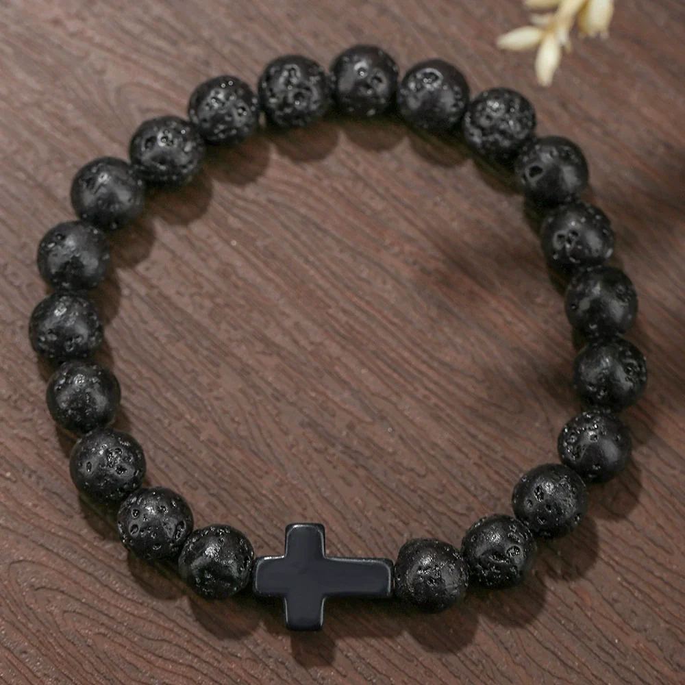 Beaded Bracelet Stone Geometric Manual Unisex Jewelry - Image 13