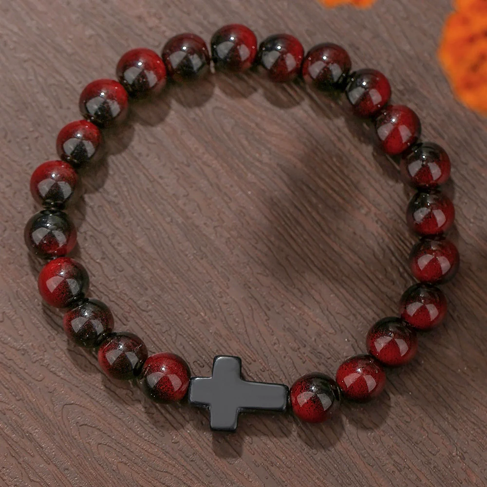 Beaded Bracelet Stone Geometric Manual Unisex Jewelry - Image 14