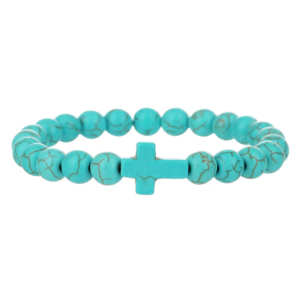 Beaded Bracelet Stone Geometric Manual Unisex Jewelry - Image 5
