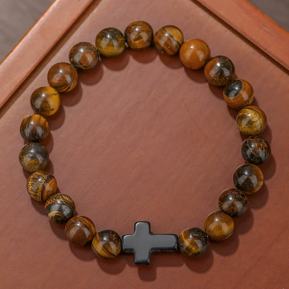 Beaded Bracelet Stone Geometric Manual Unisex Jewelry - Image 6