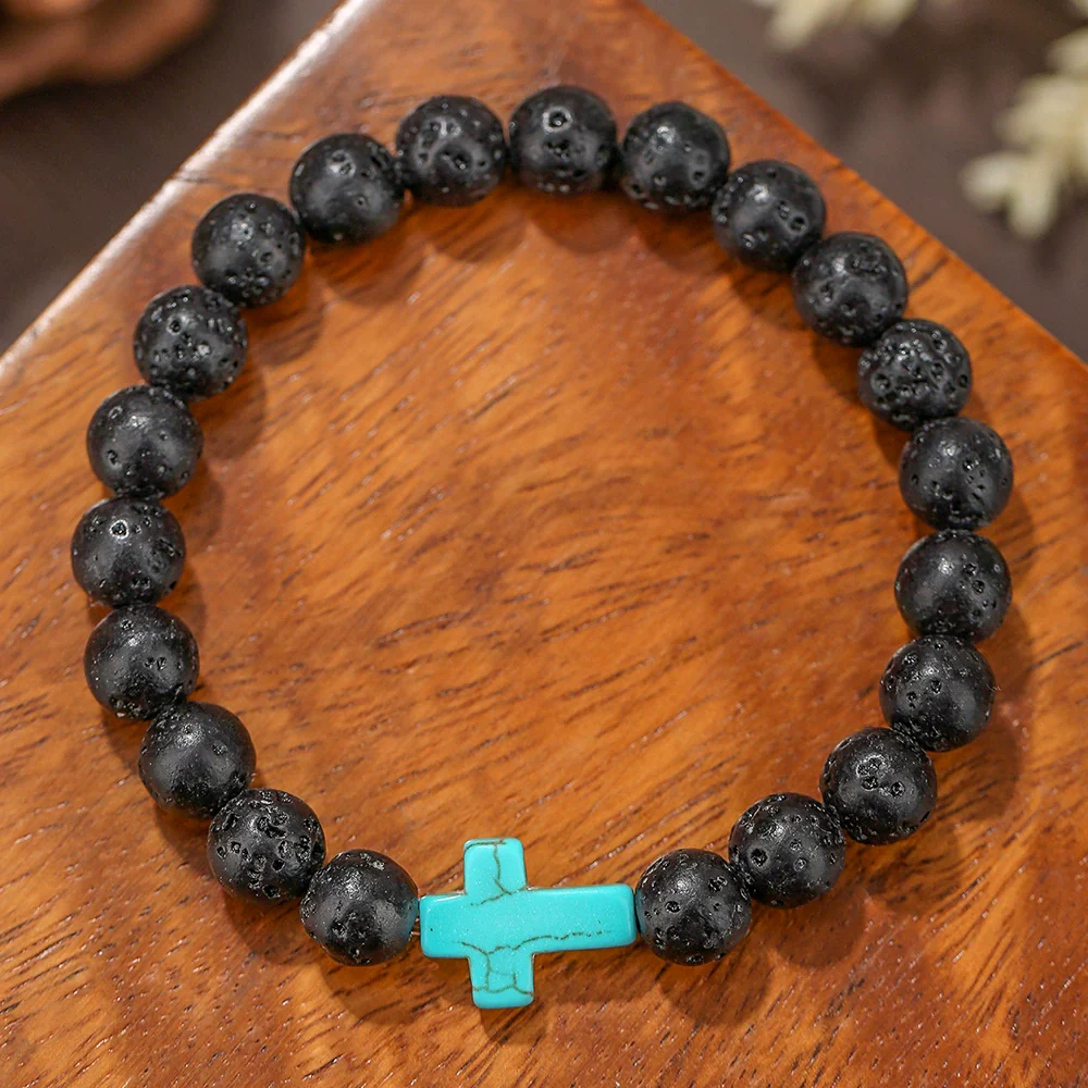 Beaded Bracelet Stone Geometric Manual Unisex Jewelry - Image 8