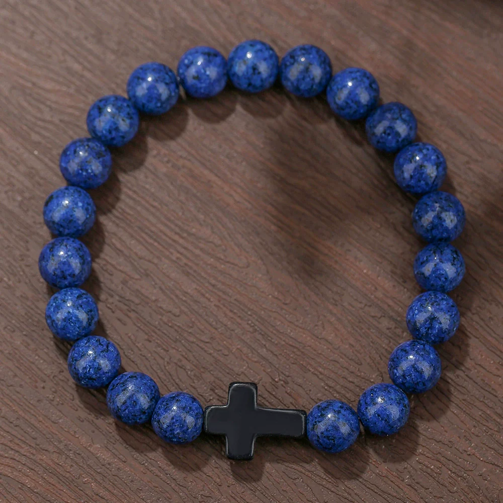Beaded Bracelet Stone Geometric Manual Unisex Jewelry - Image 9