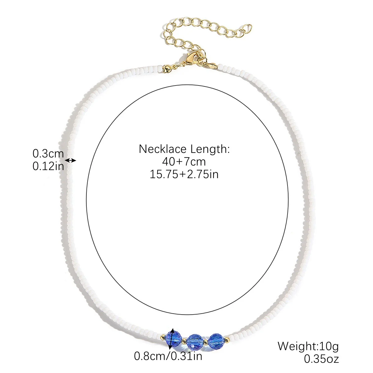 Beaded Necklace Clavicle Chain Imitation Pearl Alloy Heart Flowers Geometric Design Diamond Style For Women - Image 10