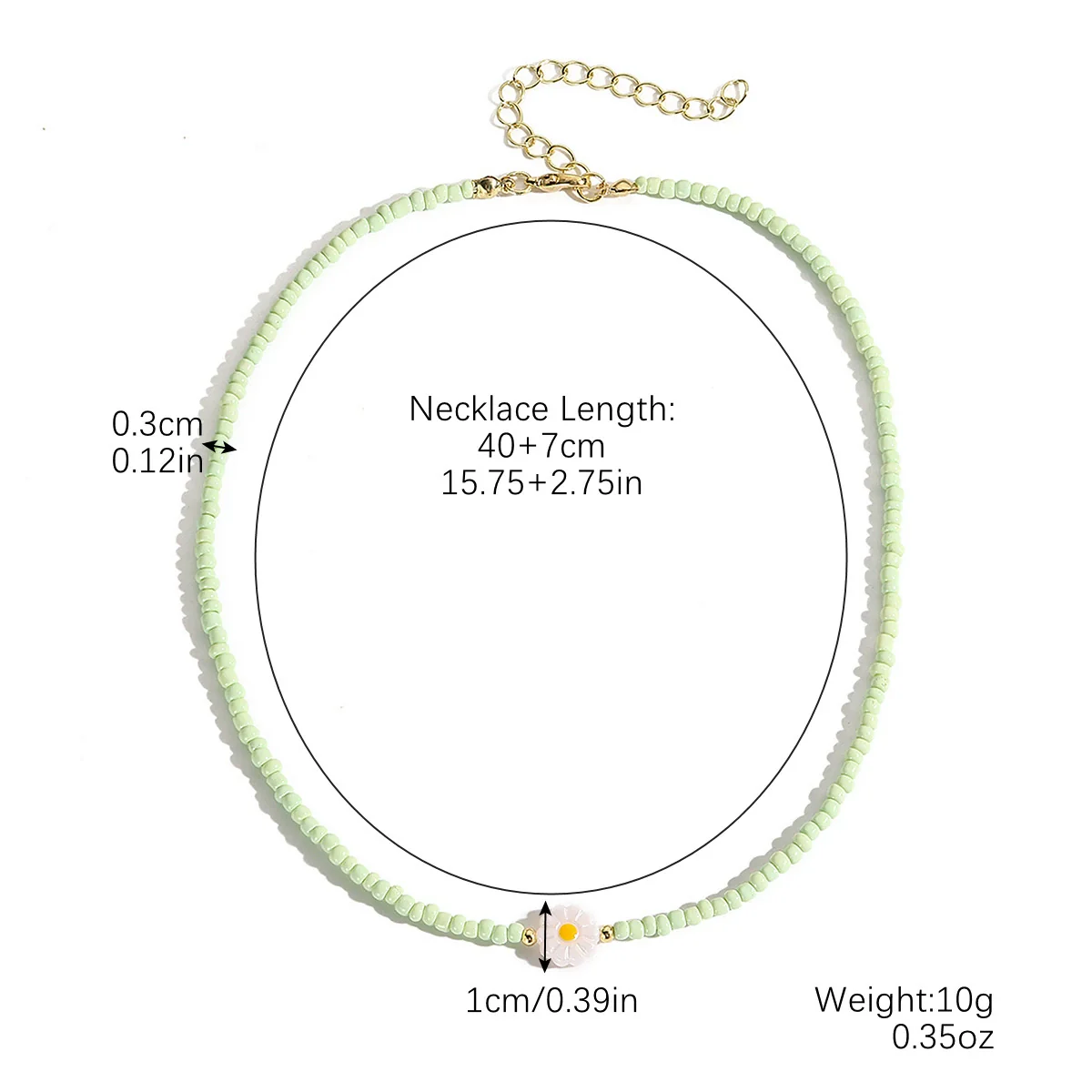 Beaded Necklace Clavicle Chain Imitation Pearl Alloy Heart Flowers Geometric Design Diamond Style For Women - Image 12