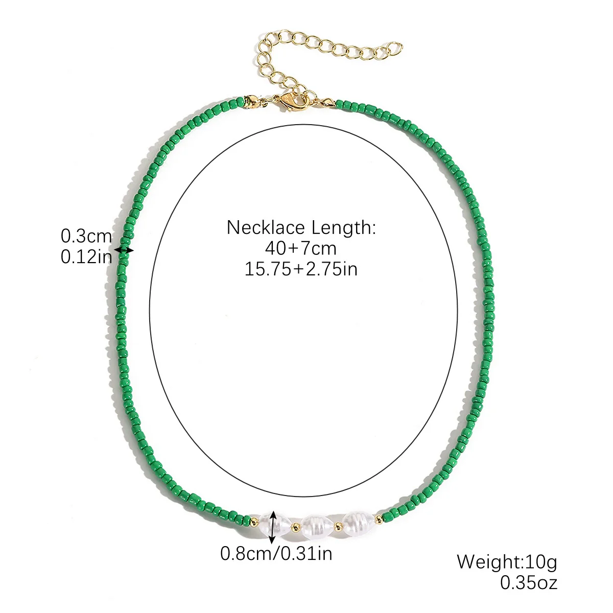 Beaded Necklace Clavicle Chain Imitation Pearl Alloy Heart Flowers Geometric Design Diamond Style For Women - Image 15