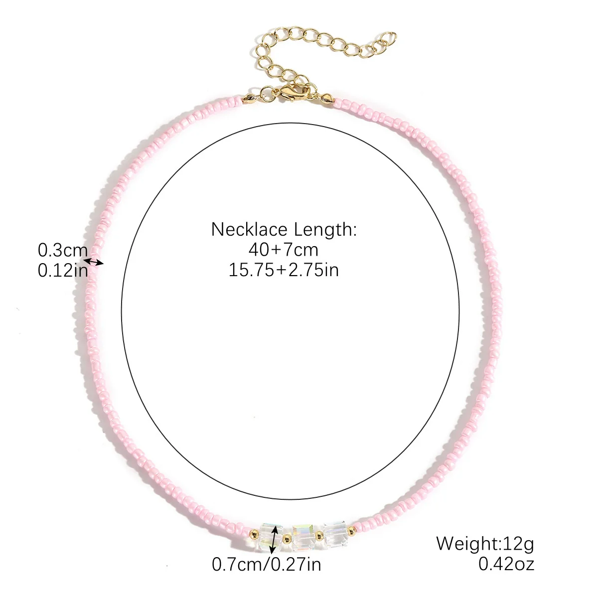 Beaded Necklace Clavicle Chain Imitation Pearl Alloy Heart Flowers Geometric Design Diamond Style For Women - Image 18