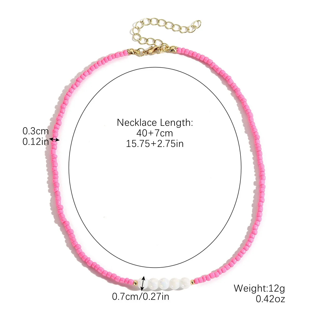 Beaded Necklace Clavicle Chain Imitation Pearl Alloy Heart Flowers Geometric Design Diamond Style For Women - Image 20