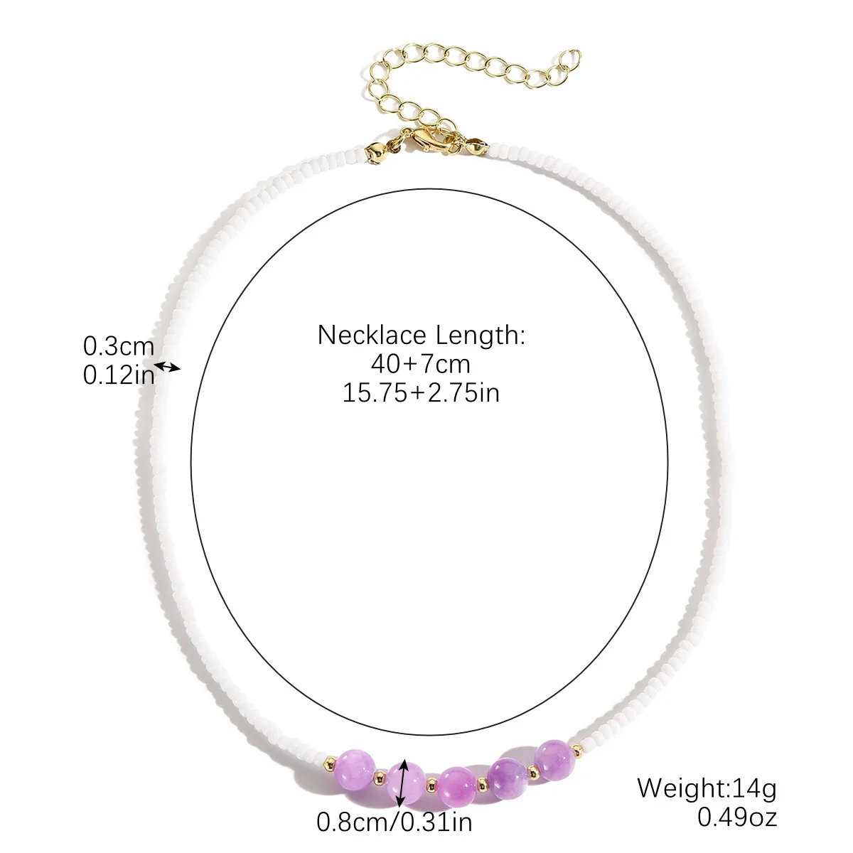 Beaded Necklace Clavicle Chain Imitation Pearl Alloy Heart Flowers Geometric Design Diamond Style For Women - Image 22