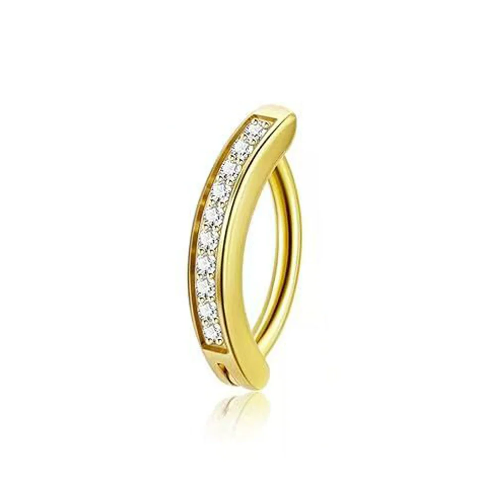 Belly Button Ring Stainless Steel Copper Inlaid Zircon Constellation Electroplating Heart Shaped Water Drop Style For Women - Image 13