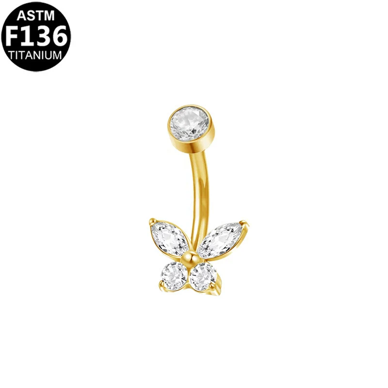 Belly Button Ring Zinc Alloy Heart Shape Unisex Puncture Jewelry - Image 8