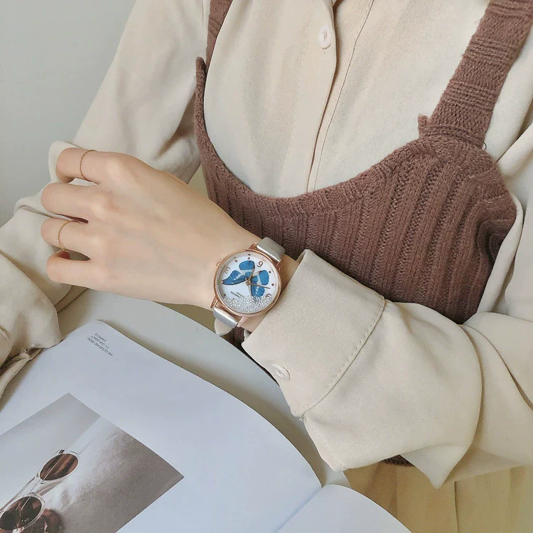 Belt Watch Alloy Case Imitation Leather Strap Round Dial Vintage Artistic Style - Image 7