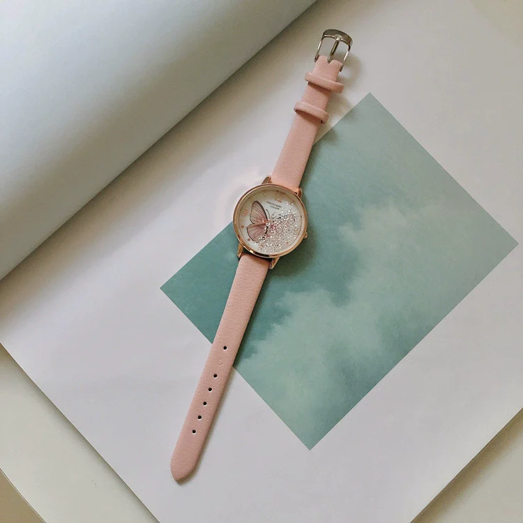 Belt Watch Alloy Case Imitation Leather Strap Round Dial Vintage Artistic Style - Image 9