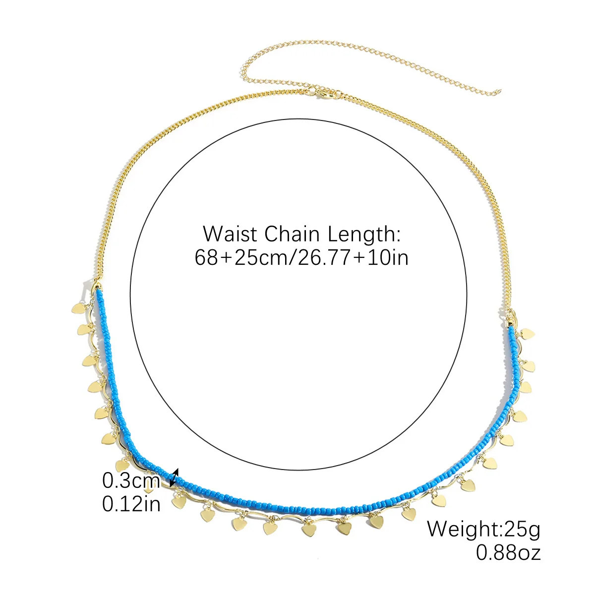 Bikini Navel Waist Chain Metal Multi Layer Pearl All Match Style - Image 15